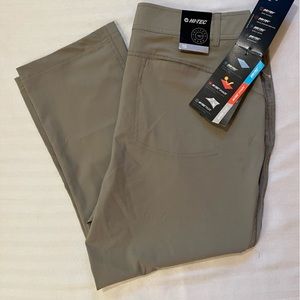 Hi-Tec Rescue Outdoor Cropped khaki tan Hiking Pants, Waterproof, SZ 10 New!